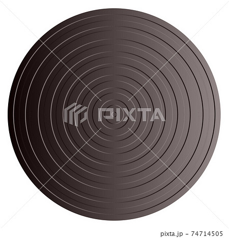 イラストパーツ マンホールの蓋 イラストパーツ マンホールの蓋 74714505