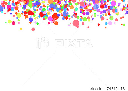 Light multicolor background, colorful vector texture with circles. Splash effect banner. Glitter silver dot abstract illustration with blurred drops of rain. Pattern for web page, banner,poster, card 74715158