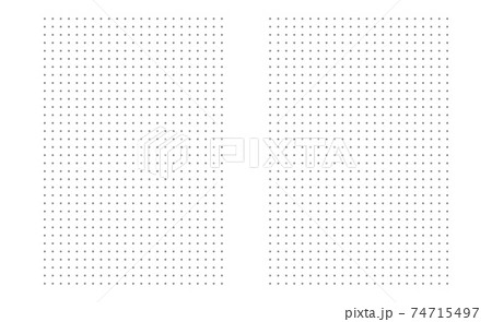 Grid paper. Dotted grid on white background. Abstract dotted transparent illustration with dots. White geometric pattern for school, copybooks, notebooks, diary, notes, banners, print, books. 74715497