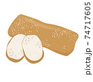 チャバタ　パン　bread　ベーカリー 74717605