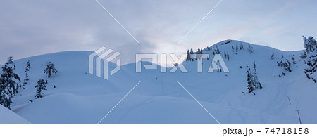 Panoramic View of Canadian Nature Landscape 74718158