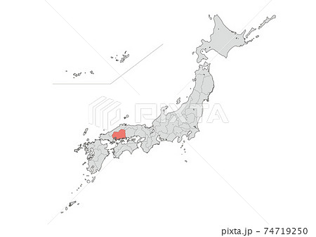 日本地図のイラスト素材