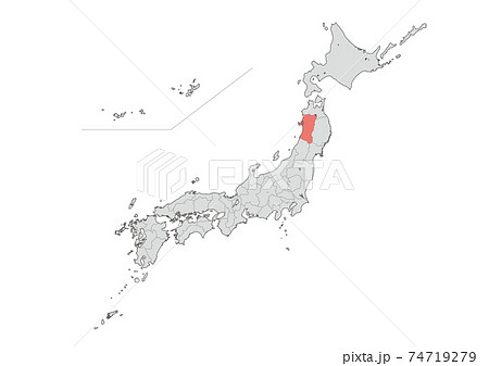 日本地図 日本地図 74719279