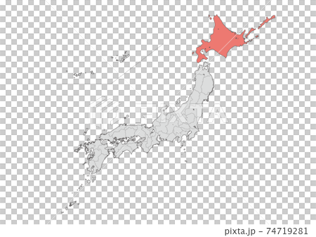 Map of Japan  74719281