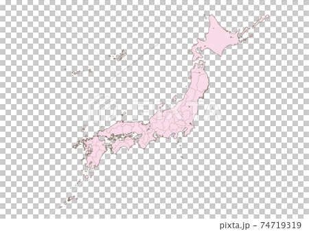Map of Japan  Map of Japan  74719319
