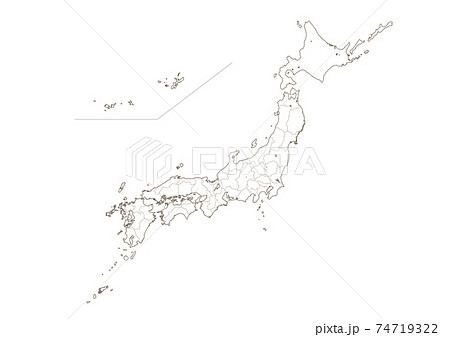 日本地図 74719322