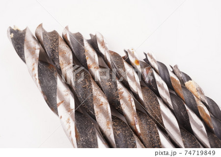 metal drill on a white background 74719849