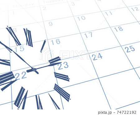 時計 カレンダー ビジネス背景 ビジネスイメージ 時計 カレンダー ビジネス背景 ビジネスイメージ 74722192