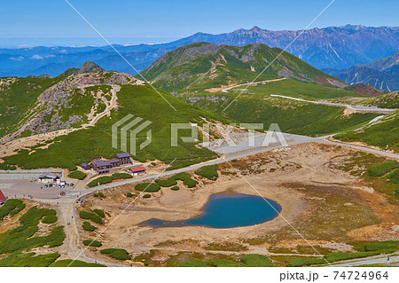 岐阜県(長野県)乗鞍岳の富士見岳の山頂から北側(魔王岳,山荘,四ッ岳,大丹生岳,鶴ヶ池)を見る 岐阜県(長野県)乗鞍岳の富士見岳の山頂から北側(魔王岳,山荘,四ッ岳,大丹生岳,鶴ヶ池)を見る 74724964