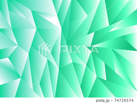 複雑な図形のエメラルドの抽象背景素材のイラスト素材