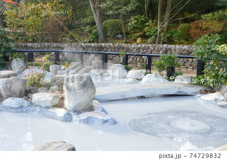 別府地獄めぐり「鬼石坊主地獄」（別府温泉 鉄輪･亀川地域／大分県別府市） 74729832