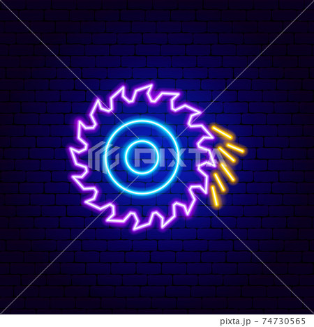 Circular Saw Neon Sign 74730565