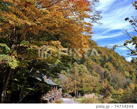 栃木県　日光市　奥鬼怒遊歩道の紅葉4 74734848