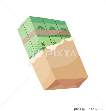 European currency note euro banknotes. Money vector illustration. Investment capital wealth savings or financial prosperity symbol. Paper money European currency note euro banknotes. Money vector illustration. Investment capital wealth savings or financial prosperity symbol. Paper money 74737092