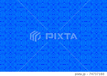 Striped abstract vector pattern - blueのイラスト素材 [74737160] - PIXTA