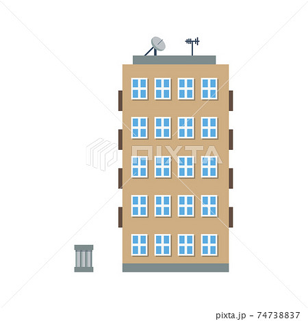 Flat Building Illustrationのイラスト素材 Flat Building Illustrationのイラスト素材