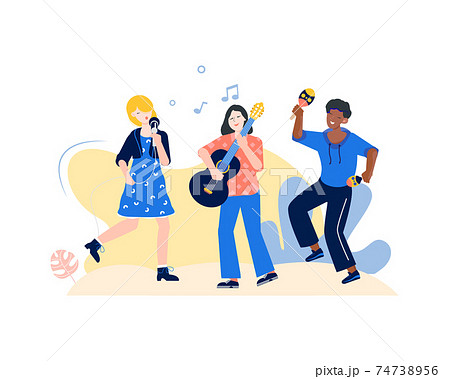 Music People Flat Composition Music People Flat Composition 74738956