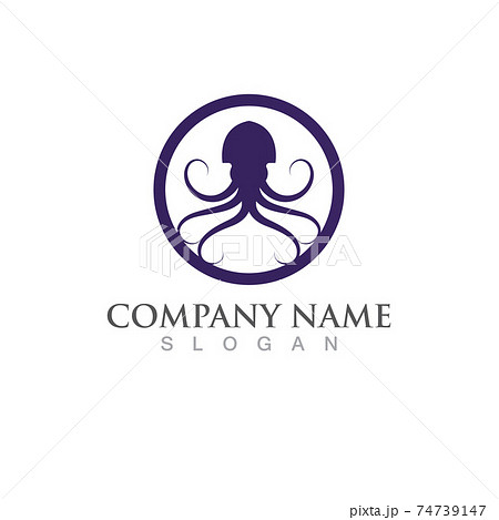 octopus animal logo and symbol icon vector image octopus animal logo and symbol icon vector image 74739147