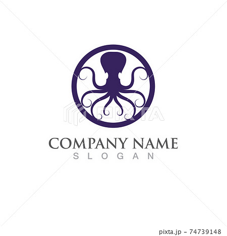 octopus animal logo and symbol icon vector image octopus animal logo and symbol icon vector image 74739148