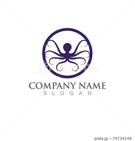 octopus animal logo and symbol icon vector image 74739149
