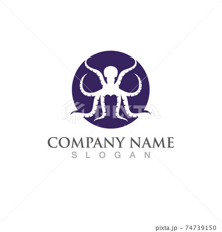 octopus animal logo and symbol icon vector image octopus animal logo and symbol icon vector image 74739150