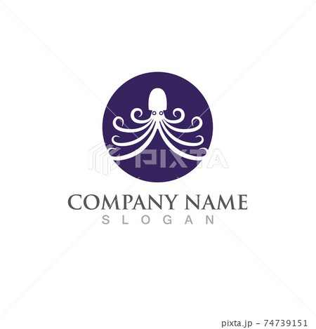 octopus animal logo and symbol icon vector image octopus animal logo and symbol icon vector image 74739151