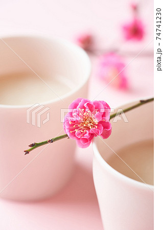 甘酒と桃の花 甘酒と桃の花 74741230