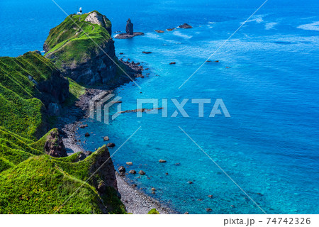 神威岬と海 神威岬と海 74742326