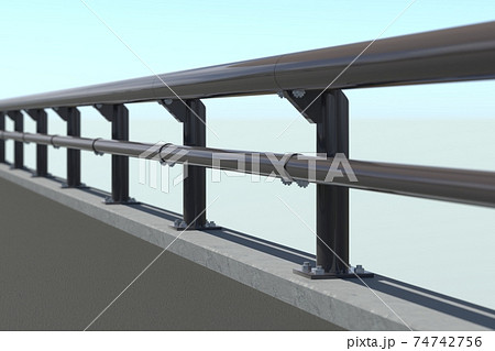 車両用防護柵のイラスト素材