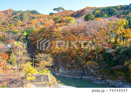 清流公園付近からの景色 利根川上流方面 清流公園付近からの景色 利根川上流方面 74743547