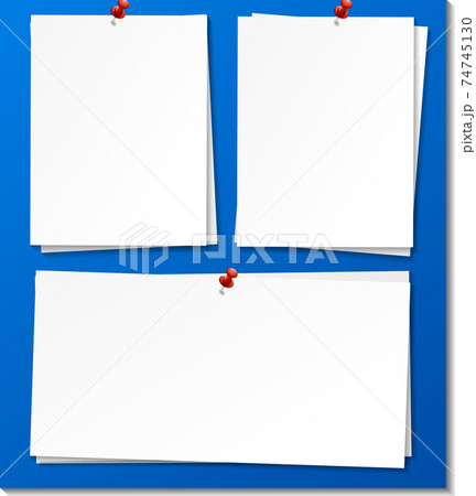 Set of empty sticky note paper template Set of empty sticky note paper template 74745130
