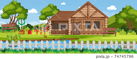 Rural countryside home landscape 74745796