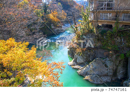 水上橋からの景色 利根川 水上温泉 水上橋からの景色 利根川 水上温泉 74747161