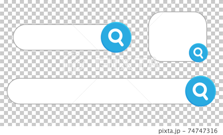 搜索框圓錐形基座，帶有圓形放大鏡圖標 74747316