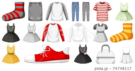 Set of clothes mock up 74748117