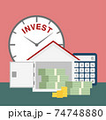 saving money and  making plan for real estate investment 74748880
