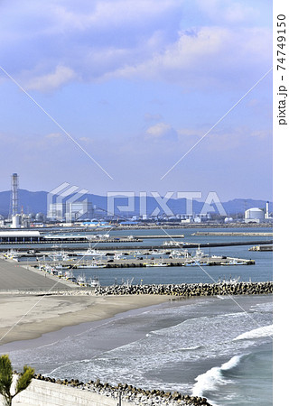 鵜ノ尾灯台より松川浦と港 74749150