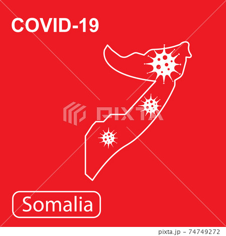 Map of Samolia labeled COVID-19. Vector illustration of a virus, coronavirus, epidemiology. Map of Samolia labeled COVID-19. Vector illustration of a virus, coronavirus, epidemiology. 74749272