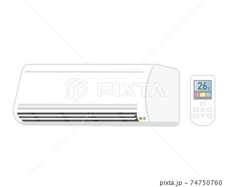エアコンのベクターイラスト　空調　 74750760