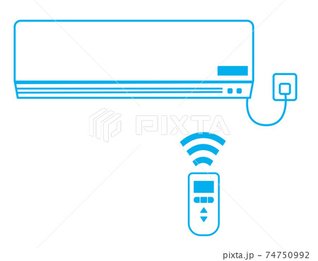 エアコンとリモコンのベクターイラスト 空調 のイラスト素材 エアコンとリモコンのベクターイラスト 空調 のイラスト素材