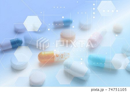 医療イメージ 医薬品開発 医療イメージ 医薬品開発 74751105