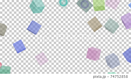 CG cube A double-structured cube with many rolling spheres inside CG cube A double-structured cube with many rolling spheres inside 74752858