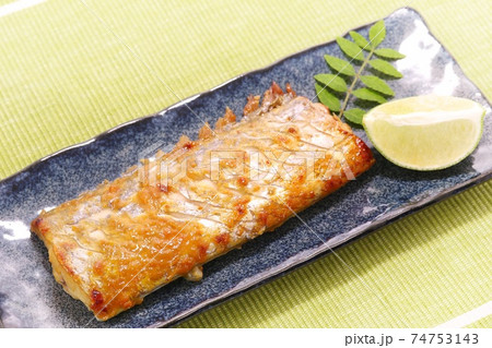 タチウオの西京焼き 西京漬け 焼き魚の写真素材