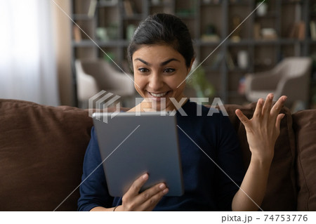 Stunned Indian woman shocked by unexpected sale deal on pad 74753776