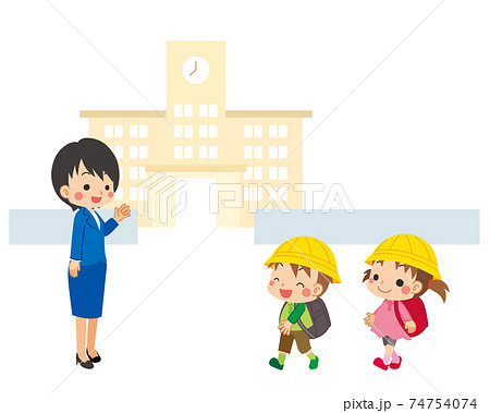 Illustration of an elementary school student... - Stock Illustration  [74754074] - PIXTA