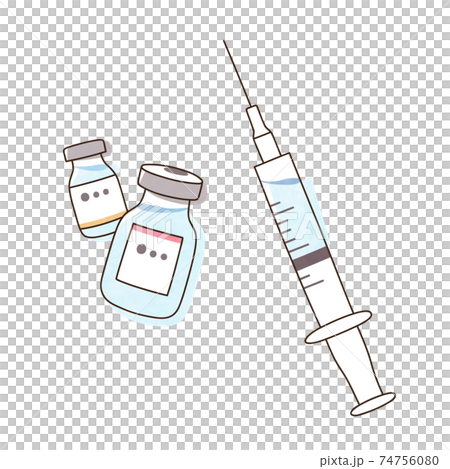 注射器とワクチン 74756080