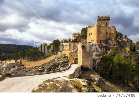 impressive medieval castle Alarcon, Spain 74757489