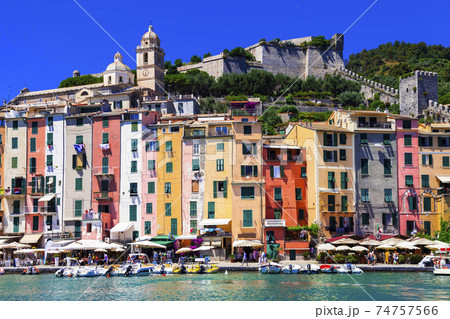 colorful houses of Portovenere- town Liguria, Cinque Terre, Italy colorful houses of Portovenere- town Liguria, Cinque Terre, Italy 74757566
