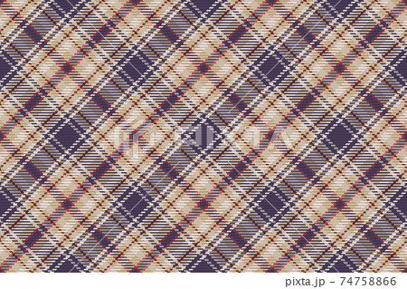 Seamless pattern of scottish tartan plaid. Repeatable background with check fabric texture. Vector backdrop striped textile print. 74758866