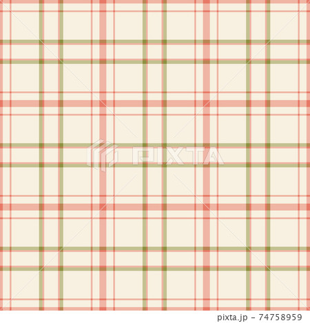 Plaid seamless pattern. Vector background of textile ornament. Flat fabric design. 74758959